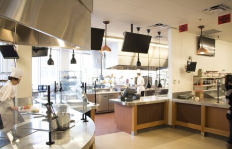 Paterson GlobalFoods Institute – Red River College – Kitchen area Paterson GlobalFoods Institute - Red River College - Kitchen area