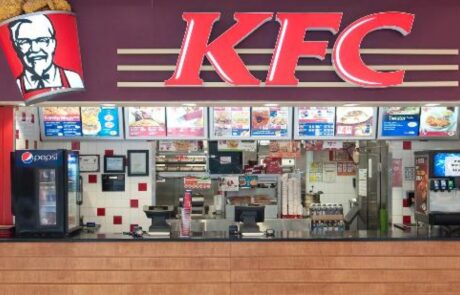 Front angle view of KFC Restaurants
