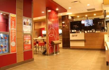 Interior View of Mcdonald’s restaurant 1 Interior View of Mcdonald's restaurant 1