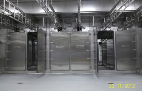 Maple Leaf Bacon Processing Plant - Interior View of the machinery